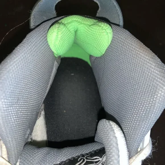 Nike Air Jordan 6 Rings GS Basketball Shoes 323419-130 White Green Size 4Y - Picture 8 of 12